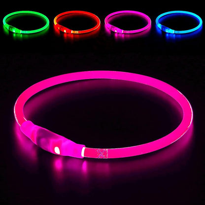 BrightBark™ - Rechargeable LED Dog Collar