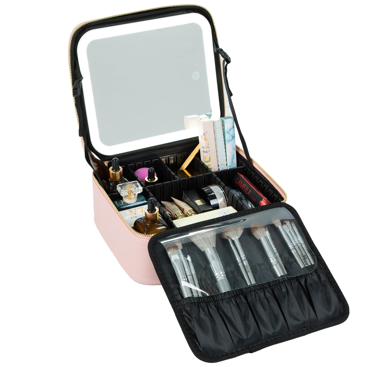 Spark Shine™ - On The Go LED Mirror Makeup Case --