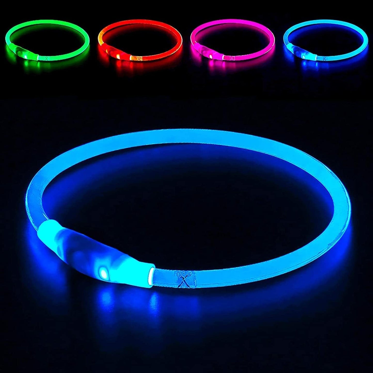 BrightBark™ - Rechargeable LED Dog Collar