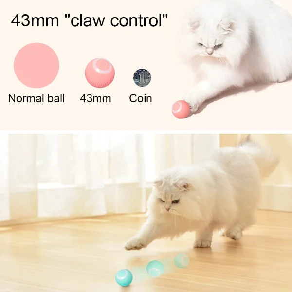 PurrPlaysphere - Smart Moving Cat Toy ---