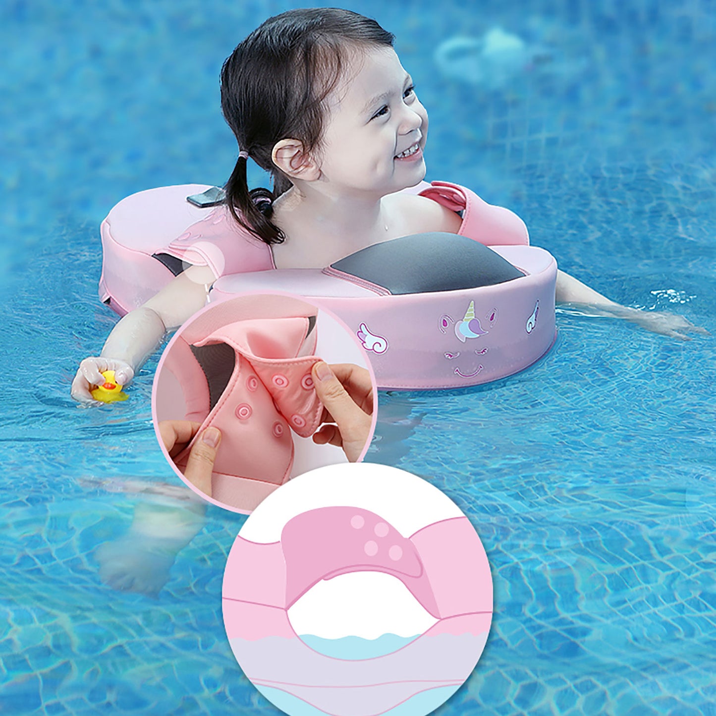 FloatieBubs™ - Toddlers Pool Float W Detachable Shade